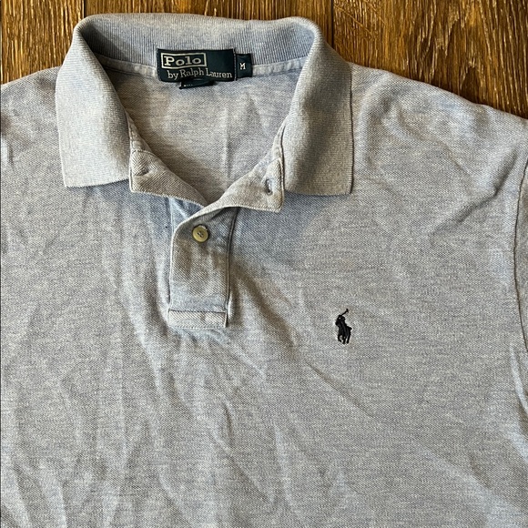 Polo Ralph Lauren Light Blue Long Sleeve Polo Shirt Mens Size Medium - Picture 2 of 13